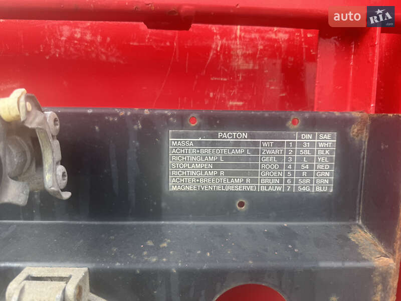 Бортовой полуприцеп Pacton TTD 454 2002 в Хмельницком