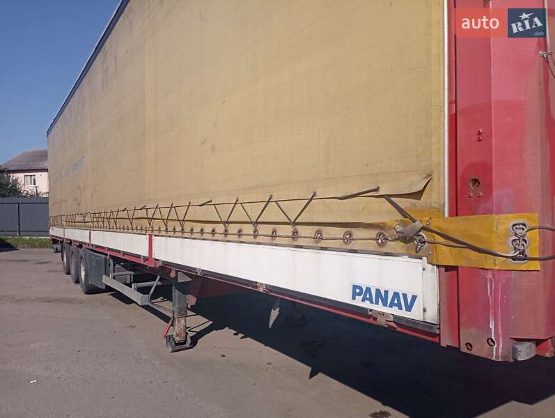 Тентованный борт (штора) - полуприцеп Panav NV35PK 2008 в Ратным