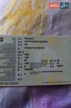 Хетчбек Peugeot 206 2006 в 