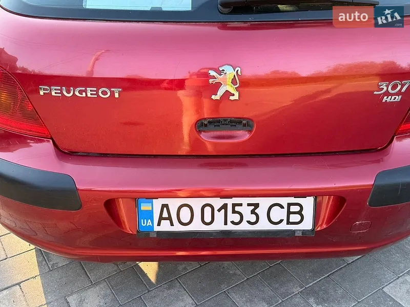 Peugeot 307 2001 VIN VF33CRHSB82199844 фото оголошення 14 з 46