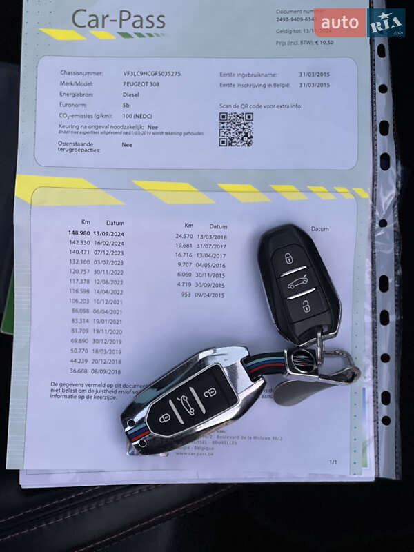 Универсал Peugeot 308 2015 в Стрые