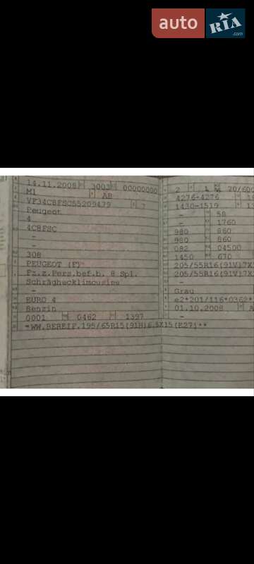 Хэтчбек Peugeot 308 2008 в Луцке фото 33 Хэтчбек Peugeot 308 2008 в Луцке