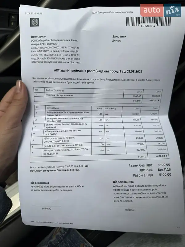 Купе Peugeot RCZ 2011 в Киеве документ