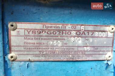 Легковой прицеп ПГ 02-Б 2016 в 