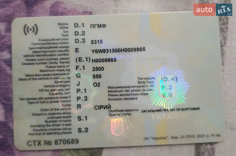 ПГМФ 8315 2017