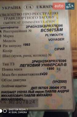Минивэн Plymouth Voyager 1993 в 