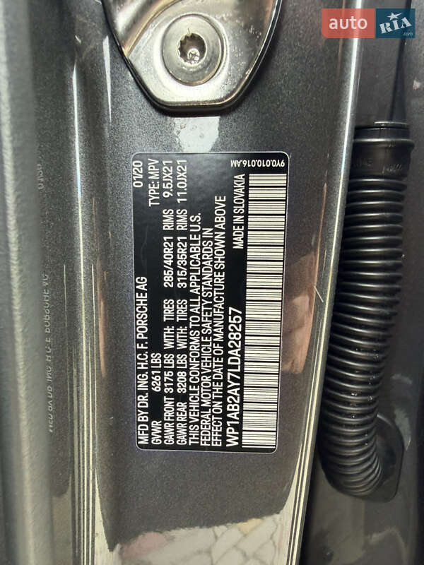 Внедорожник / Кроссовер Porsche Cayenne 2020 в Одессе фото 33 Внедорожник / Кроссовер Porsche Cayenne 2020 в Одессе