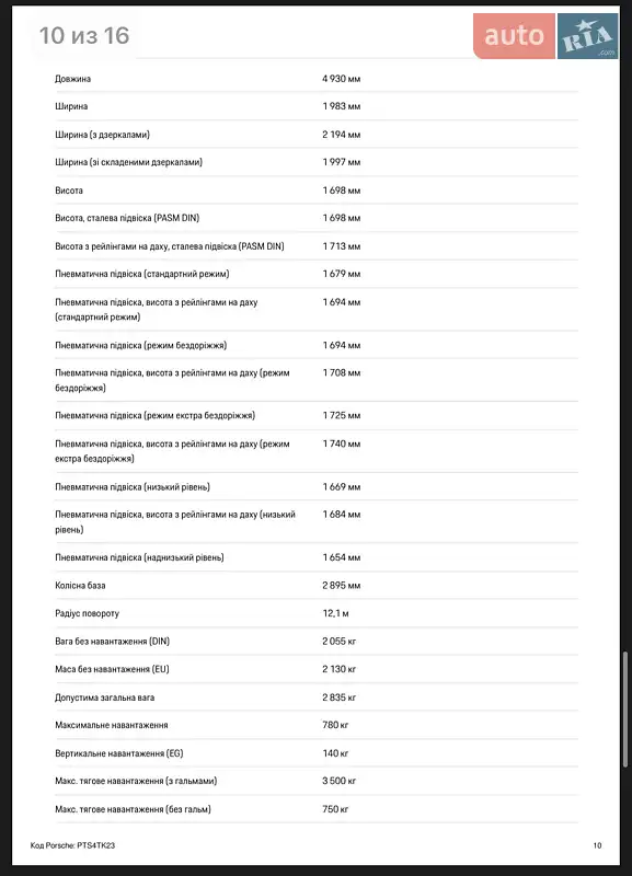 Внедорожник / Кроссовер Porsche Cayenne 2025 в Киеве документ 6 фото Внедорожник / Кроссовер Porsche Cayenne 2025 в Киеве документ