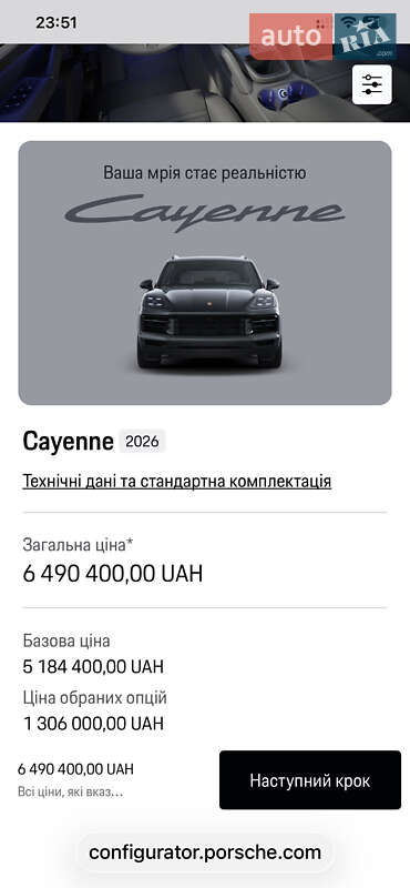 Внедорожник / Кроссовер Porsche Cayenne 2023 в Киеве фото 88 Внедорожник / Кроссовер Porsche Cayenne 2023 в Киеве