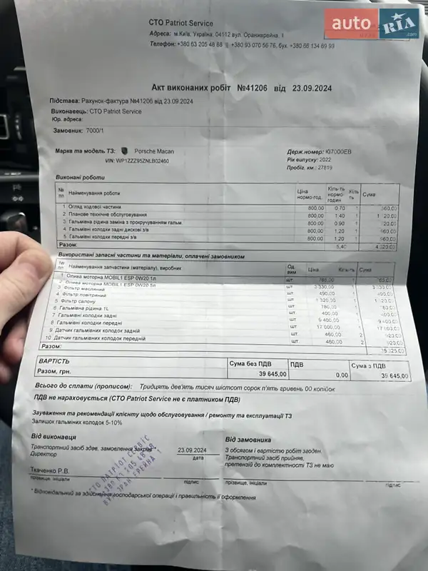Внедорожник / Кроссовер Porsche Macan 2021 в Киеве документ 7 фото Внедорожник / Кроссовер Porsche Macan 2021 в Киеве документ