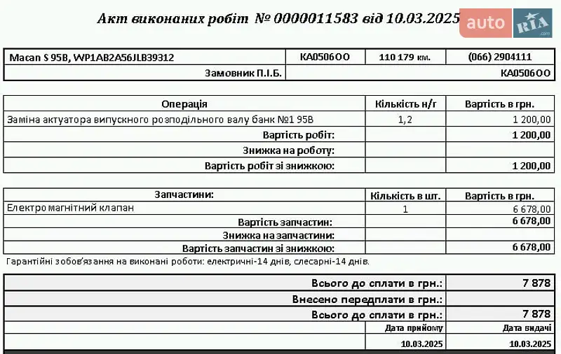 Внедорожник / Кроссовер Porsche Macan 2018 в Киеве документ