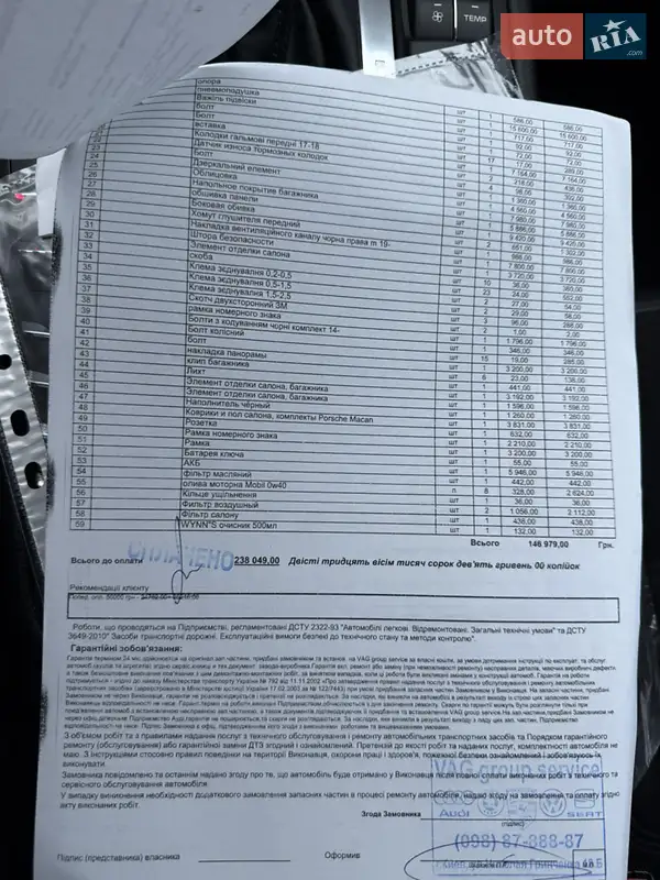 Внедорожник / Кроссовер Porsche Macan 2016 в Киеве документ