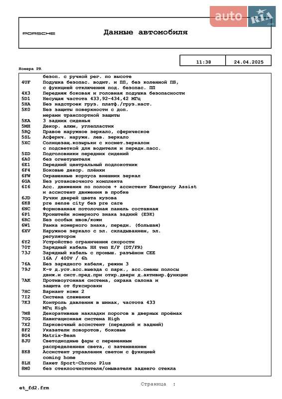 Седан Porsche Taycan 2022 в Києві
