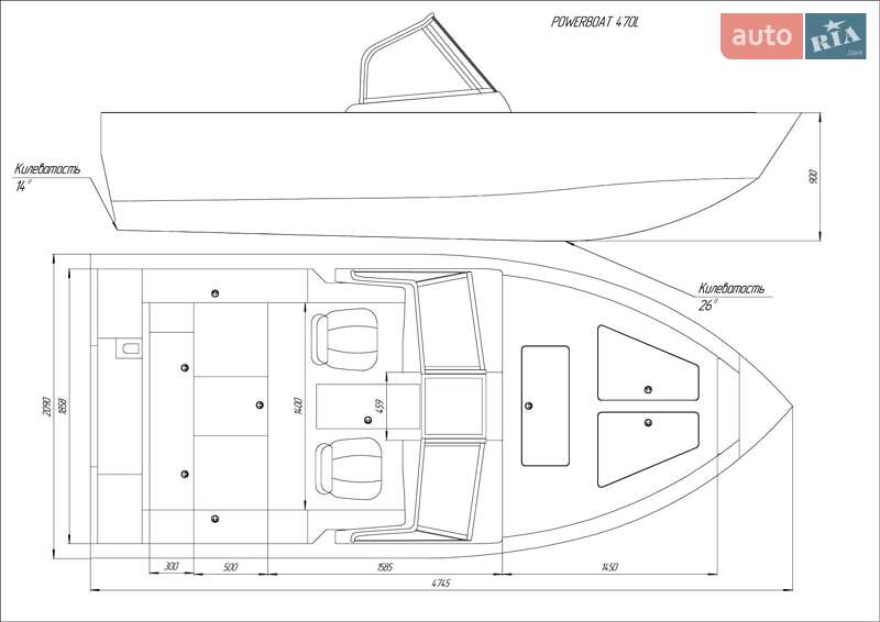 Лодка Powerboat 470 2020 в Николаеве