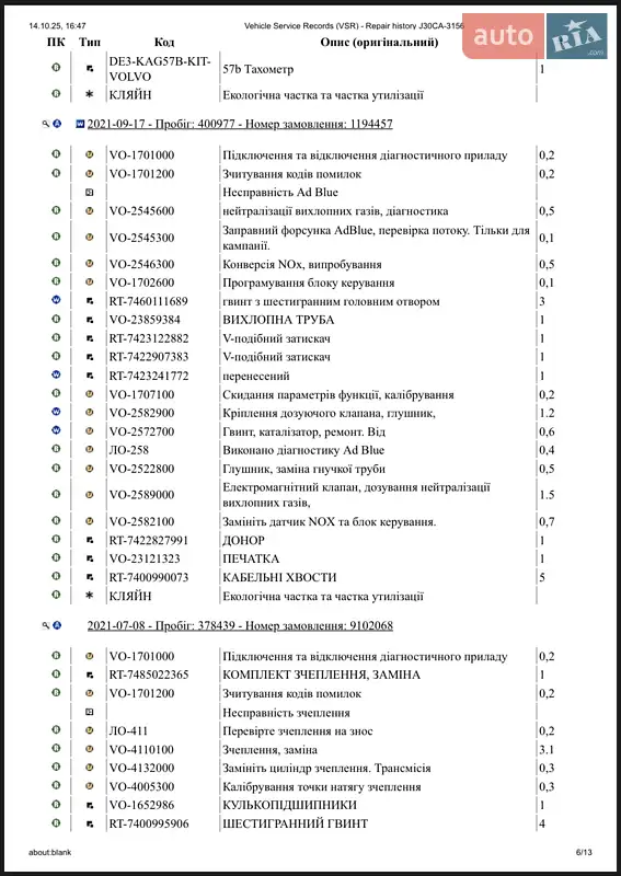 Тягач Renault C-Series 2017 в Дубно документ 8 фото Тягач Renault C-Series 2017 в Дубно документ