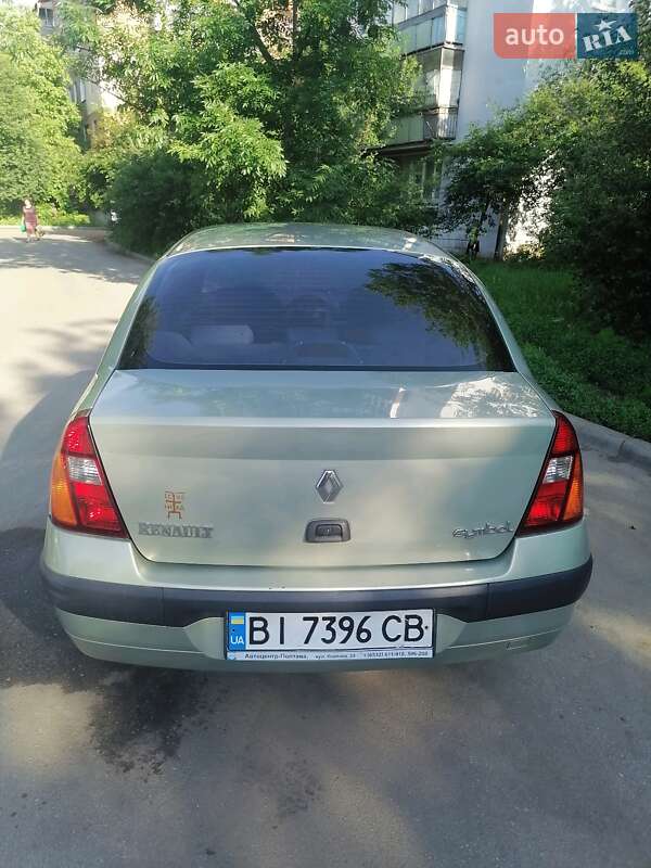 Седан Renault Clio Symbol 2002 в Полтаві