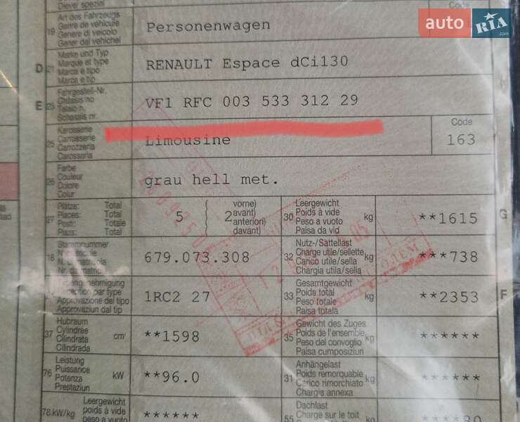 Мінівен Renault Espace 2016 в Рівному