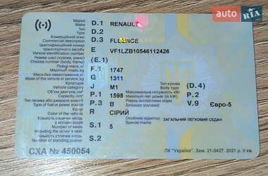 Седан Renault Fluence 2011 в 