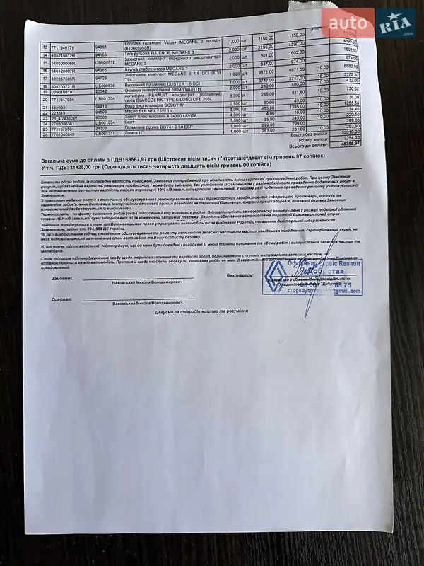 Мінівен Renault Grand Scenic 2012 в Дрогобичі документ