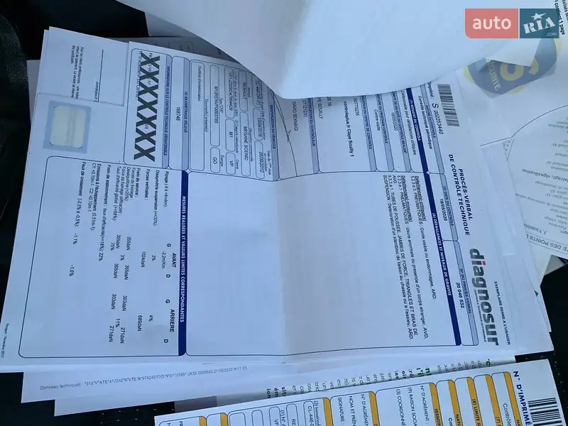 Минивэн Renault Grand Scenic 2012 в Житомире документ