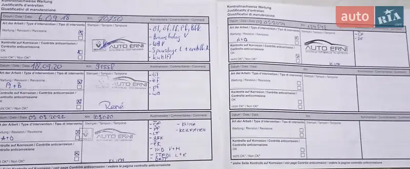 Мінівен Renault Grand Scenic 2010 в Луцьку документ