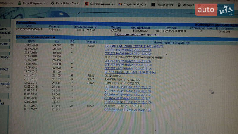 Позашляховик / Кросовер Renault Kadjar 2016 в Львові