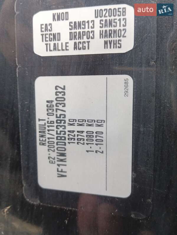 Мінівен Renault Kangoo 2008 в Луцьку