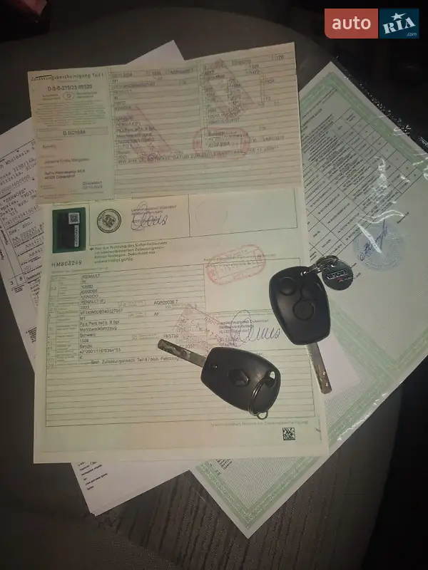 Мінівен Renault Kangoo 2008 в Вінниці документ