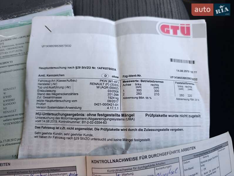 Минивэн Renault Kangoo 2008 в Харькове