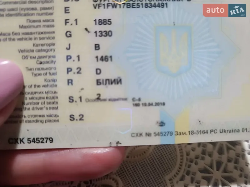 Грузопассажирский фургон Renault Kangoo 2014 в Павлограде документ