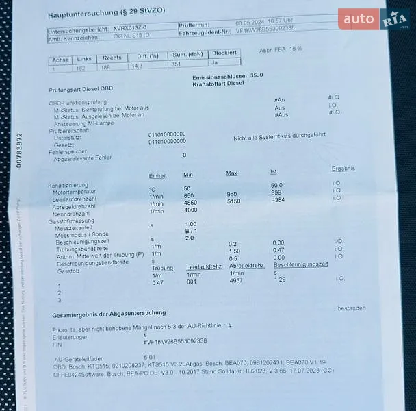 Мінівен Renault Kangoo 2015 в Луцьку документ