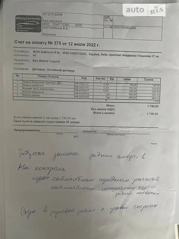 Универсал Renault Laguna 2011 в Святопетровское документ