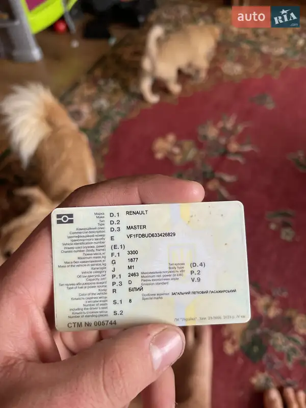 Микроавтобус Renault Master 2005 в Ковеле документ