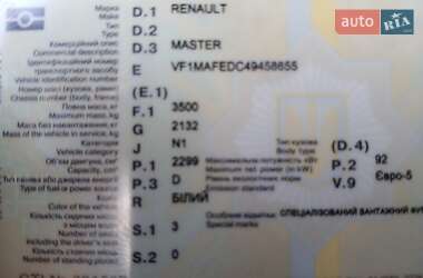 Грузовой фургон Renault Master 2013 в 
