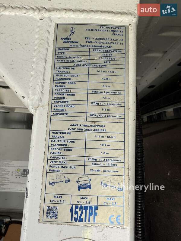 Автовишка Renault Master 2017 в Луцьку