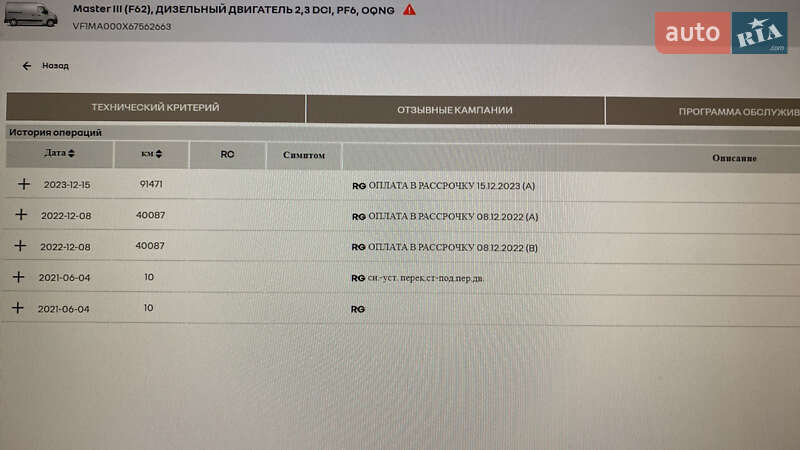 Грузовой фургон Renault Master 2021 в Дубно