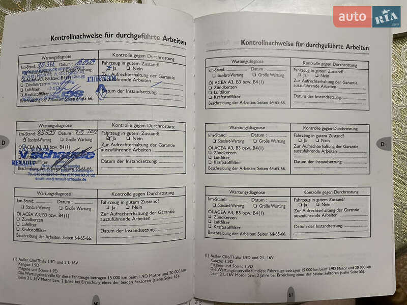 Минивэн Renault Megane Scenic 2001 в Шаргороде