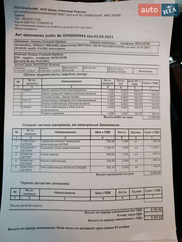 Универсал Renault Megane 2012 в Иршанске