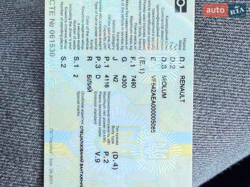 Самосвал Renault Midlum 2001 в Черновцах