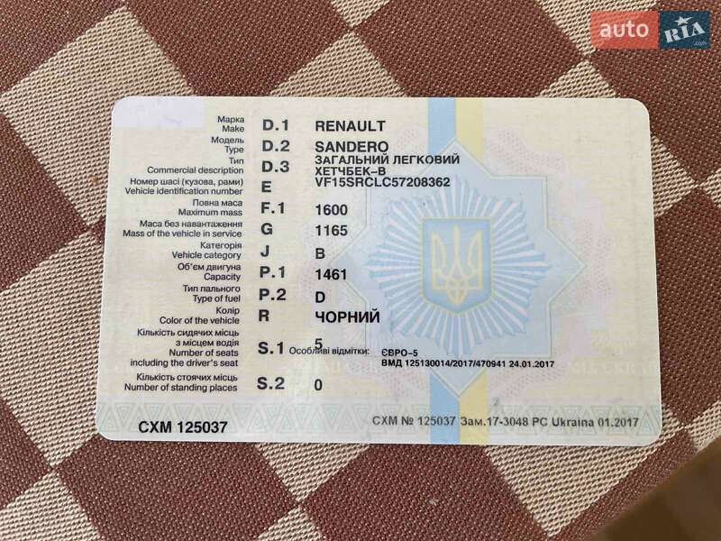 Хетчбек Renault Sandero 2017 в Львові