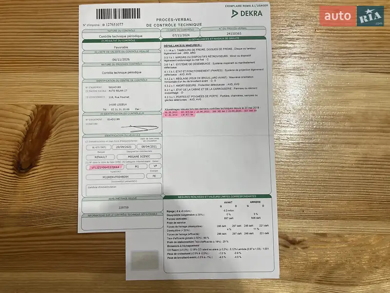 Мінівен Renault Scenic 2011 в Сумах документ