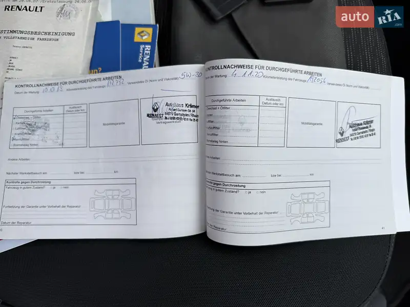 Минивэн Renault Scenic 2007 в Красилове документ