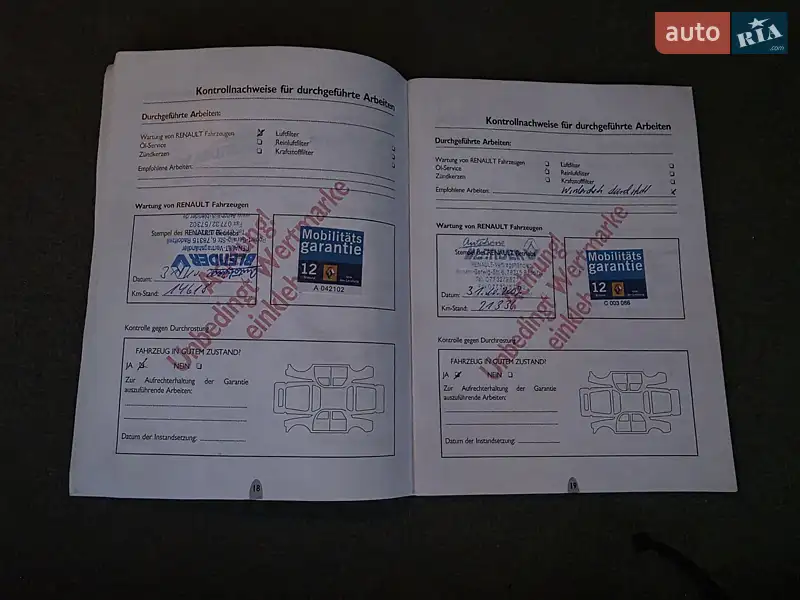 Минивэн Renault Scenic 2004 в Луцке документ