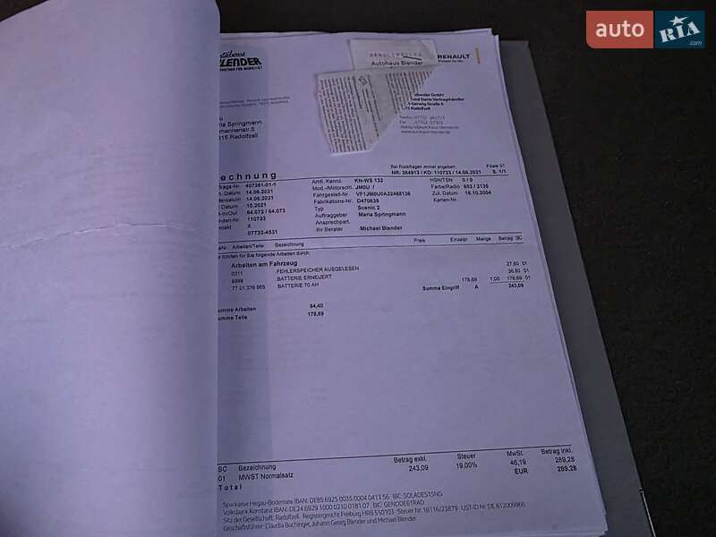 Минивэн Renault Scenic 2004 в Луцке