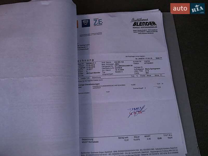 Минивэн Renault Scenic 2004 в Луцке