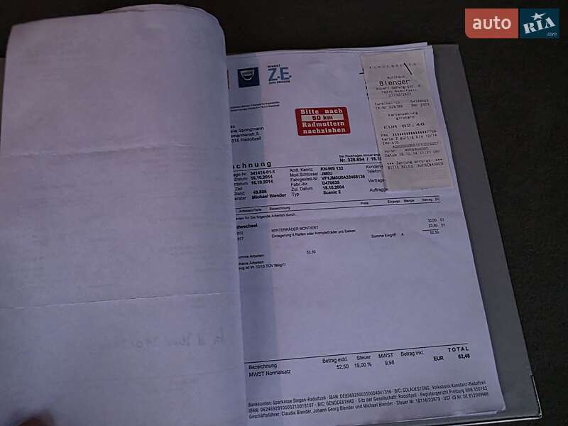 Минивэн Renault Scenic 2004 в Луцке