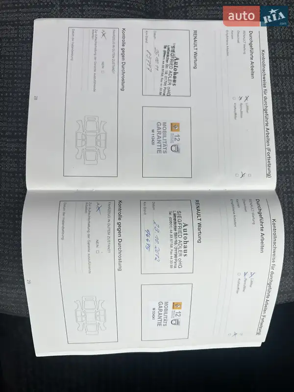 Минивэн Renault Scenic 2007 в Луцке документ