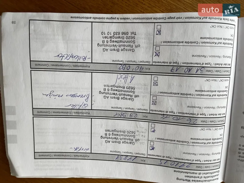 Минивэн Renault Scenic 2014 в Луцке документ