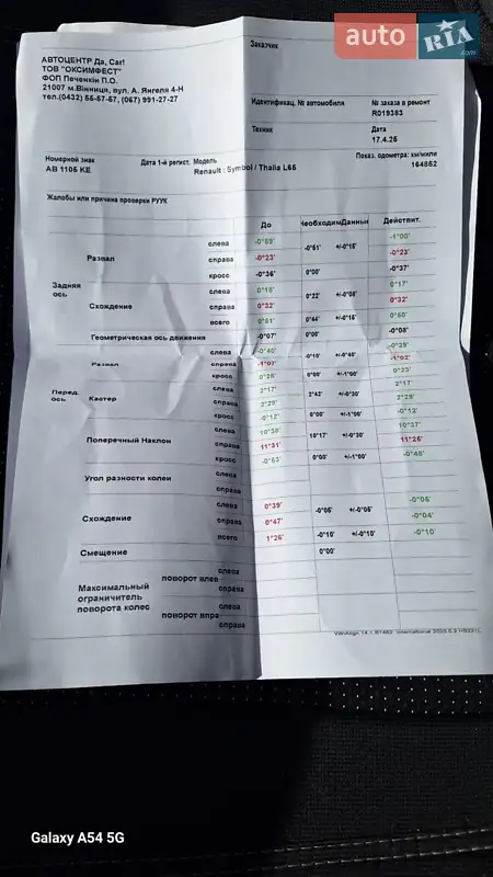 Седан Renault Symbol 2007 в Вінниці документ 9 фото Седан Renault Symbol 2007 в Вінниці документ