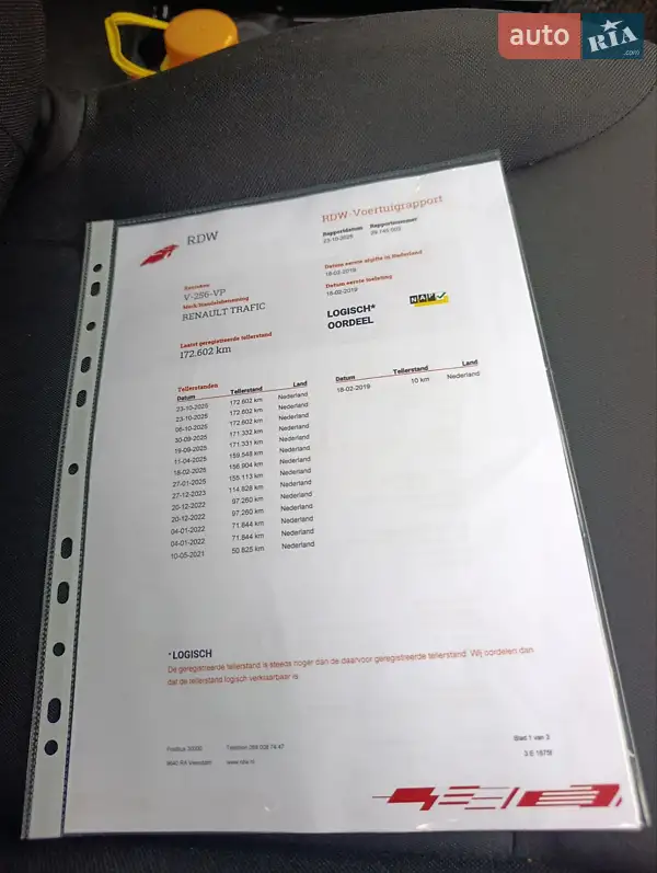 Минивэн Renault Trafic 2018 в Харькове документ